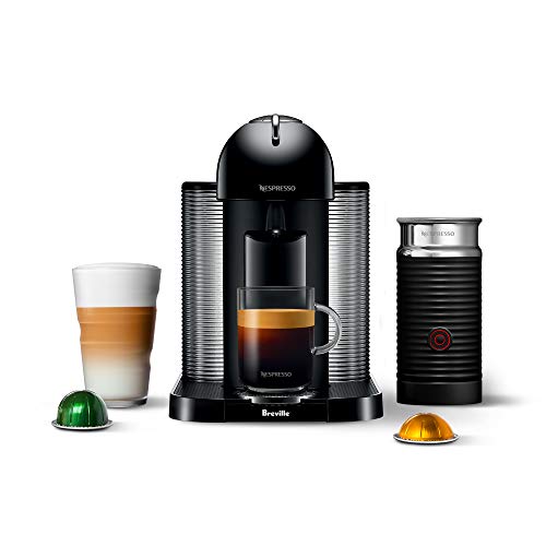 Nespresso Vertuo Coffee and Espresso Maker by Breville Aeroccino, Black